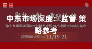 中东市场深度：监管 策略参考